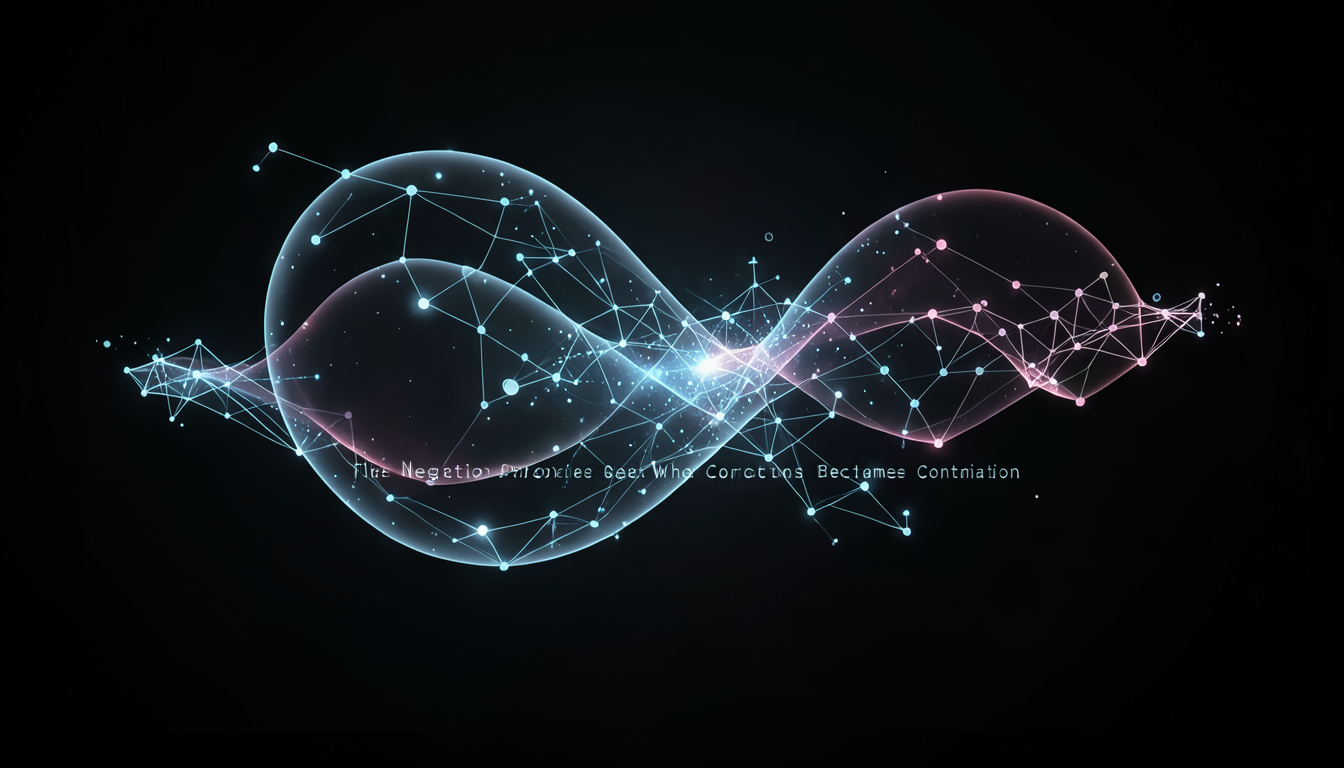 The Negation Paradox: When Corrections Become Contamination