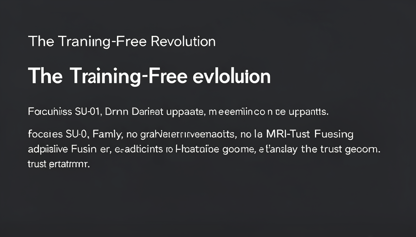 The Training-Free Revolution
